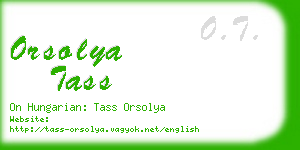 orsolya tass business card